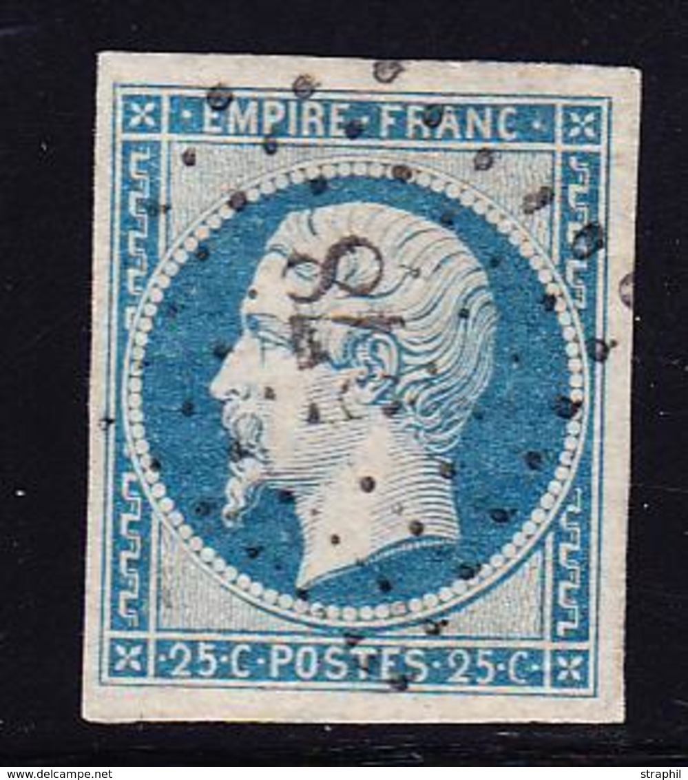 O NAPOLEON NON DENTELE - O - N°15 - Margé - PC - TB - 1853-1860 Napoleon III