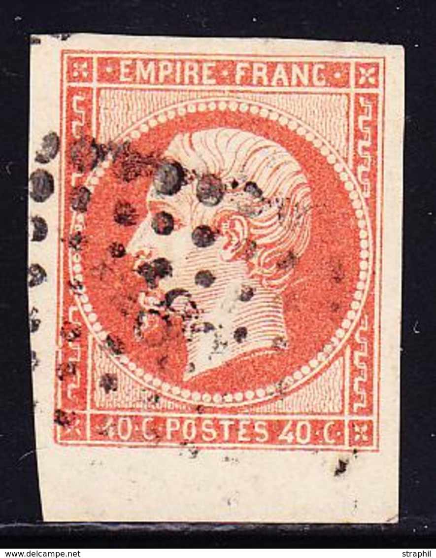 O NAPOLEON NON DENTELE - O - N°16 - 40c Orange - BdF - TB/SUP - 1853-1860 Napoléon III