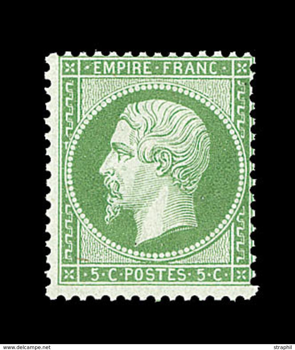 * NAPOLEON DENTELE - * - N°20 - 5c Vert - TB - 1862 Napoleon III