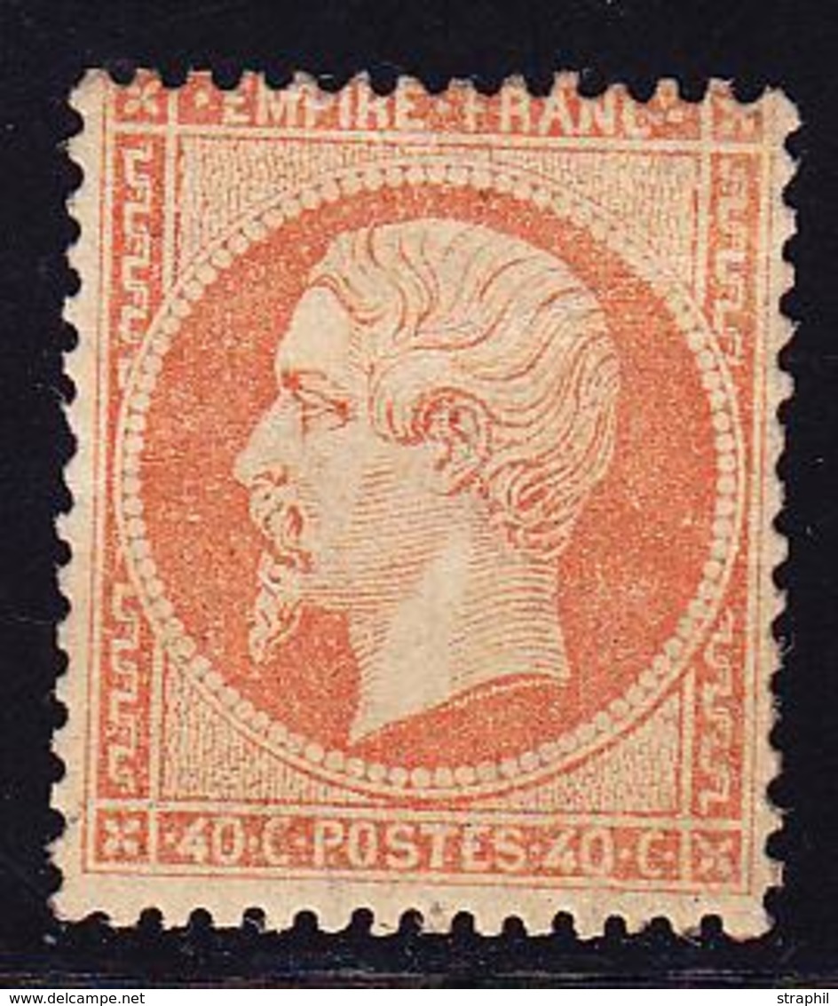 * NAPOLEON DENTELE - * - N°23 - 40c Orange -TB - 1862 Napoleon III