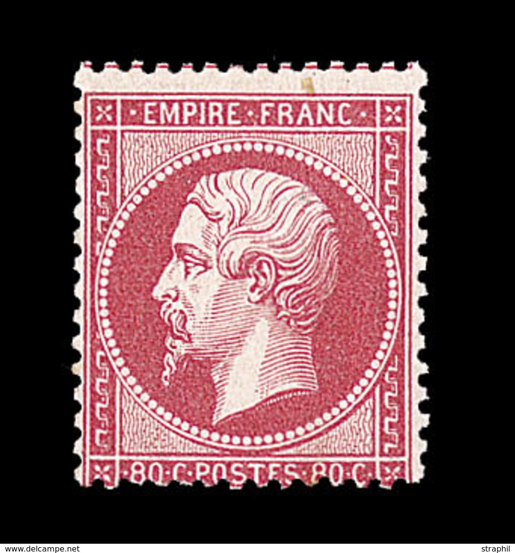 * NAPOLEON DENTELE - * - N°24 - 80c Rose - Comme ** - TB - 1862 Napoléon III