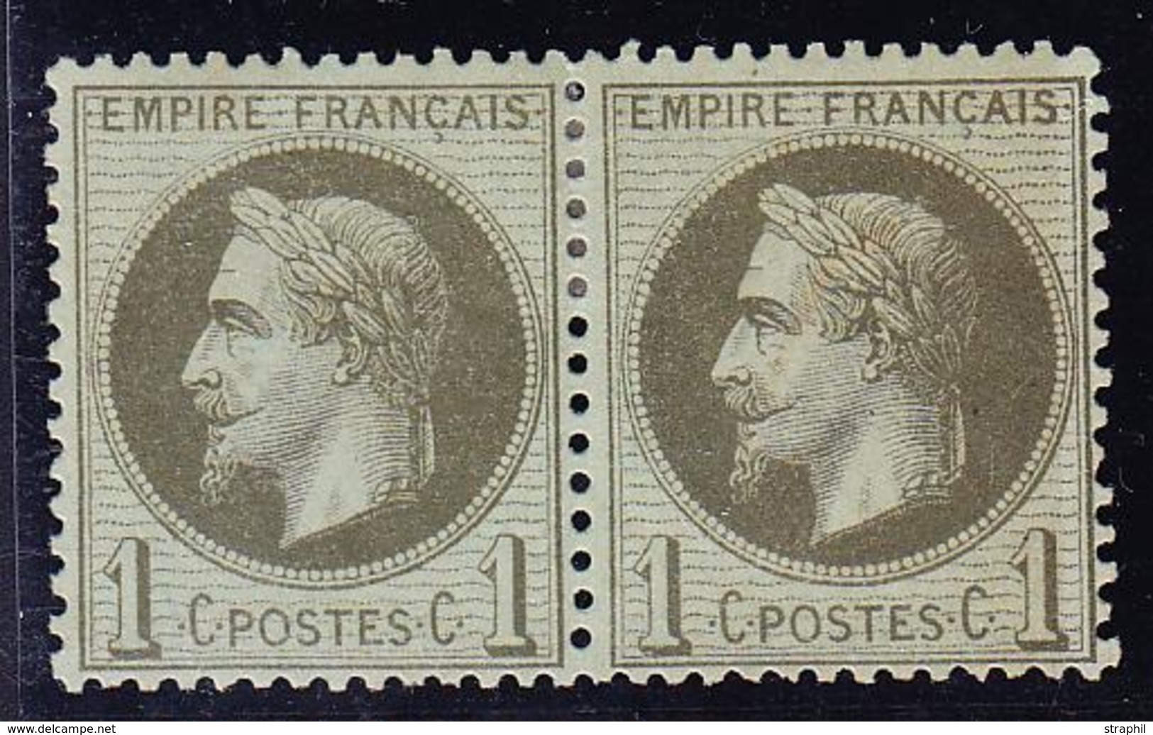 * NAPOLEON LAURE - * - N°25 Paire - Ass. Bon Centrage - TB - 1863-1870 Napoleon III With Laurels