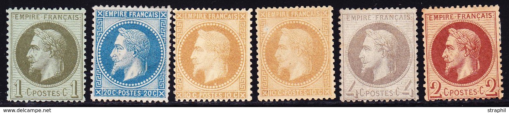 * NAPOLEON LAURE - * - N°25/6,27B,28A Et B, 29B - Qual. Div. - Le N°27B(*) - 1863-1870 Napoleon III With Laurels