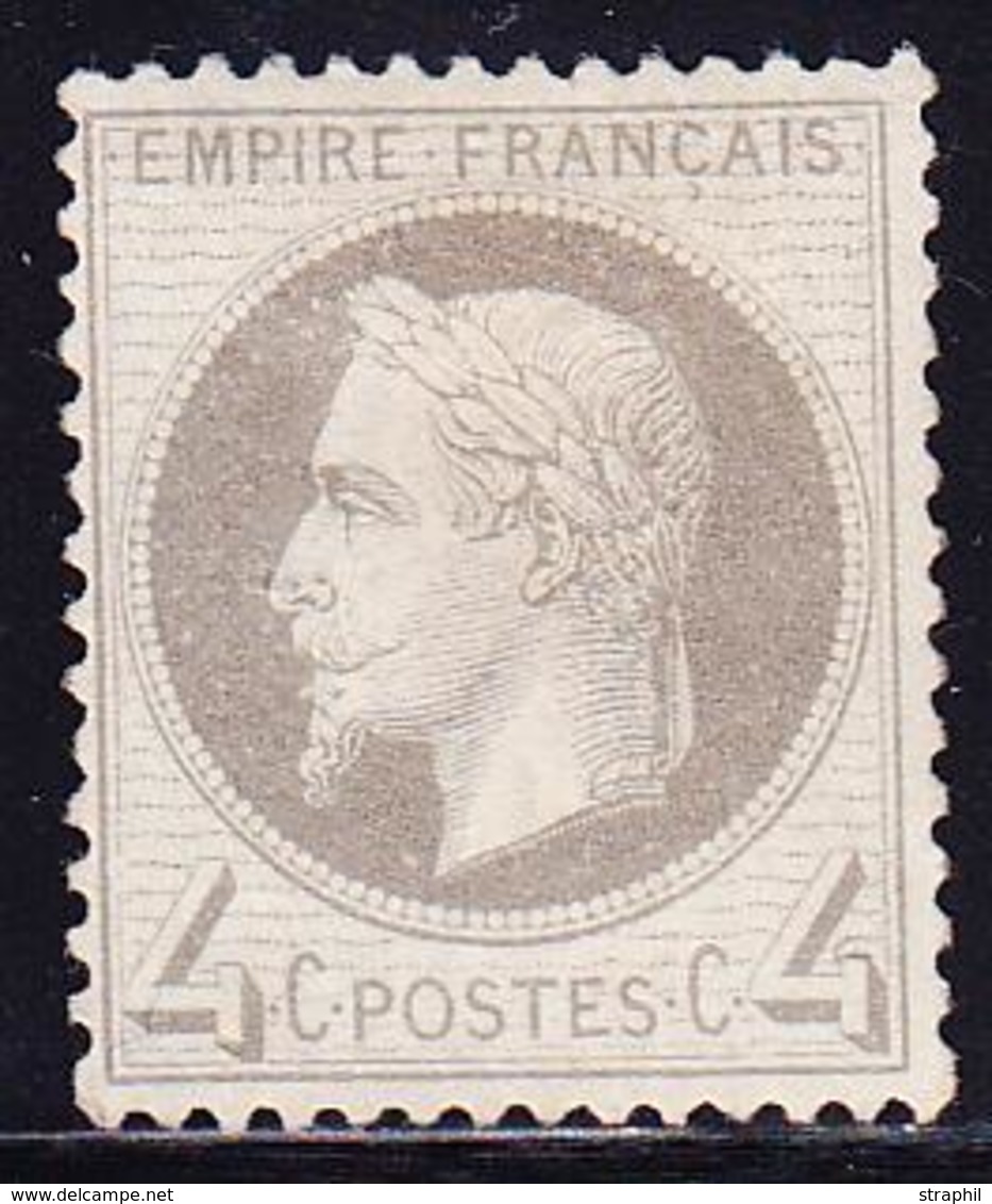 * NAPOLEON LAURE - * - N°27B - 4c Gris - TB - 1863-1870 Napoléon III Lauré