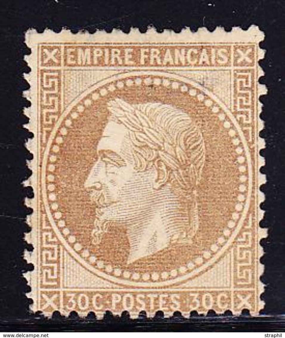 * NAPOLEON LAURE - * - N°30 - 30c Brun - Réparé - 1863-1870 Napoleon III With Laurels