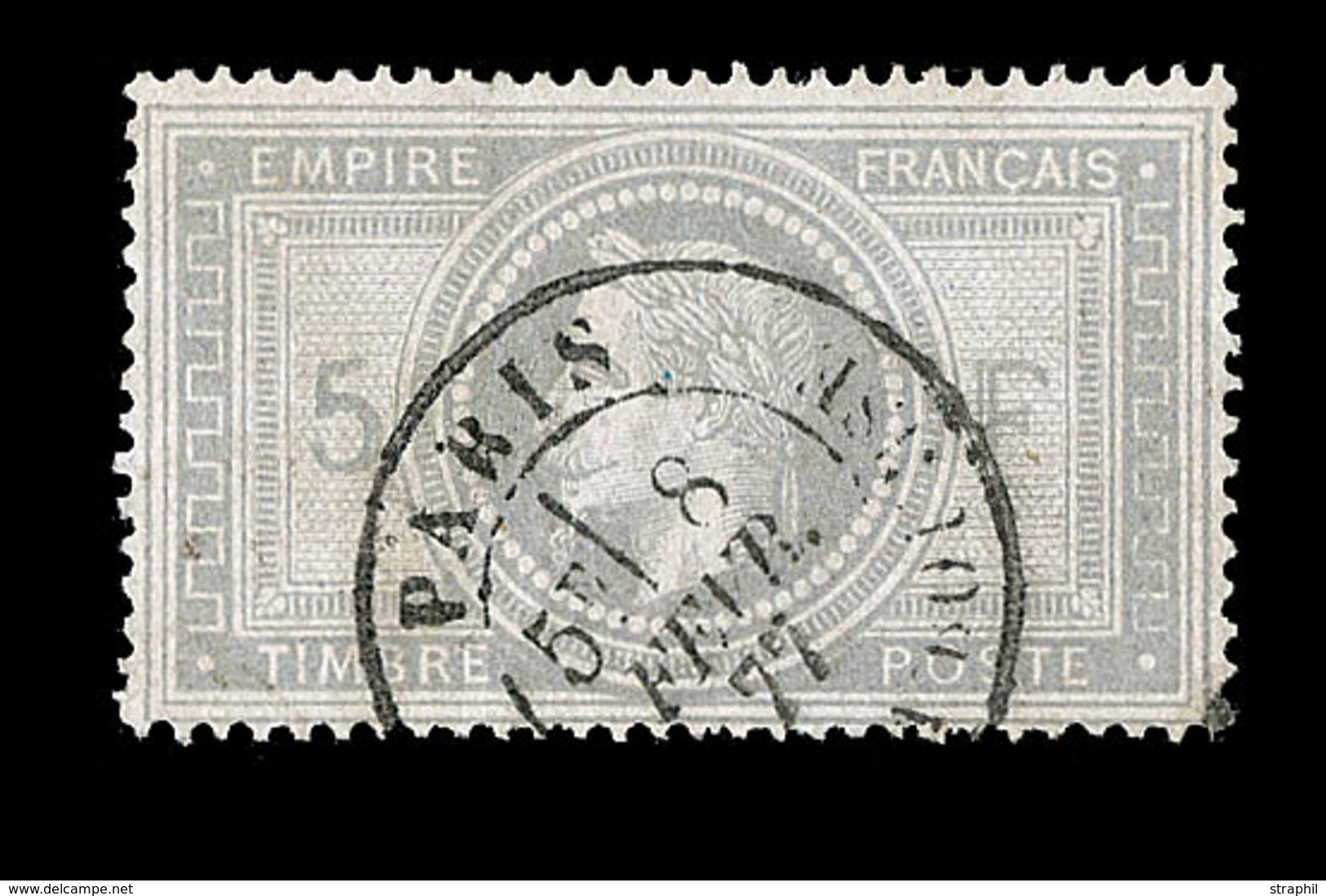 O NAPOLEON LAURE - O - N°33 - Obl. Càd T18 Paris - TB - 1863-1870 Napoleon III With Laurels