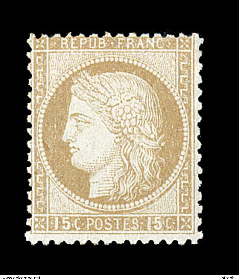 * CERES III ème REPUBLIQUE - * - N°55 - 15c Bistre - TB - 1871-1875 Ceres