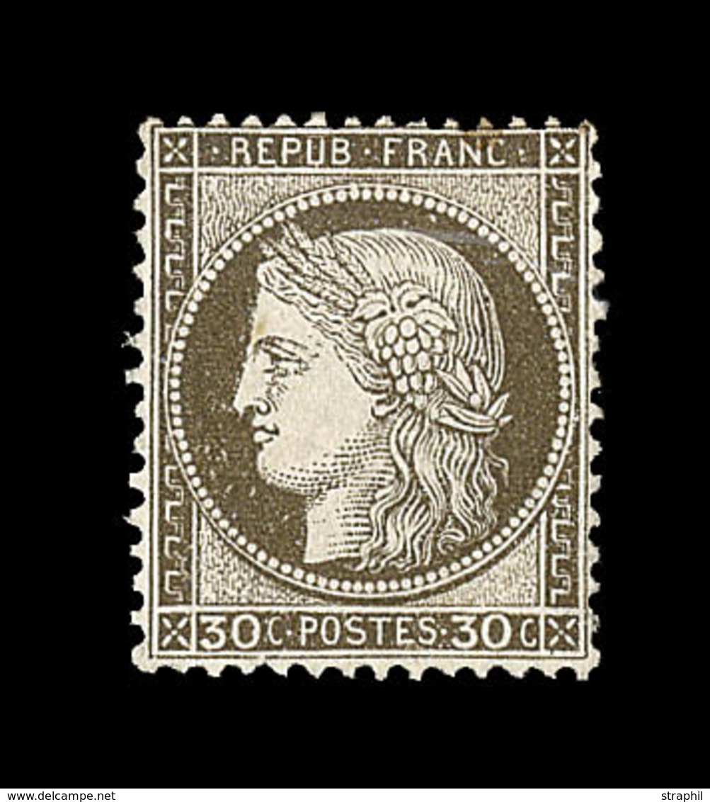 * CERES III ème REPUBLIQUE - * - N°56a - 30c Brun Foncé - 1 Pt De Rousseur - TB - 1871-1875 Ceres