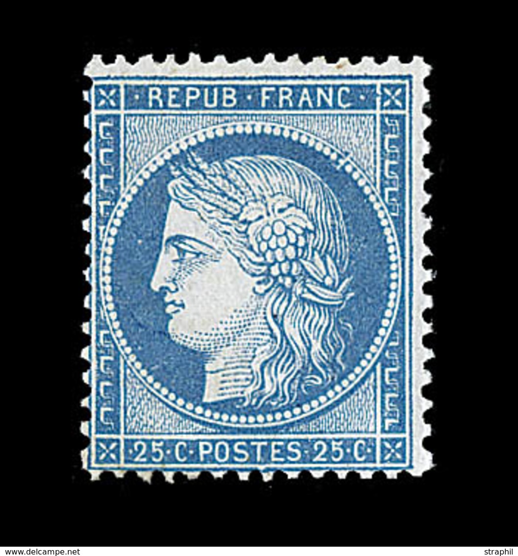 * CERES III ème REPUBLIQUE - * - N°60B - 25c Bleu - Type II - Signé Calves - TB - 1871-1875 Ceres