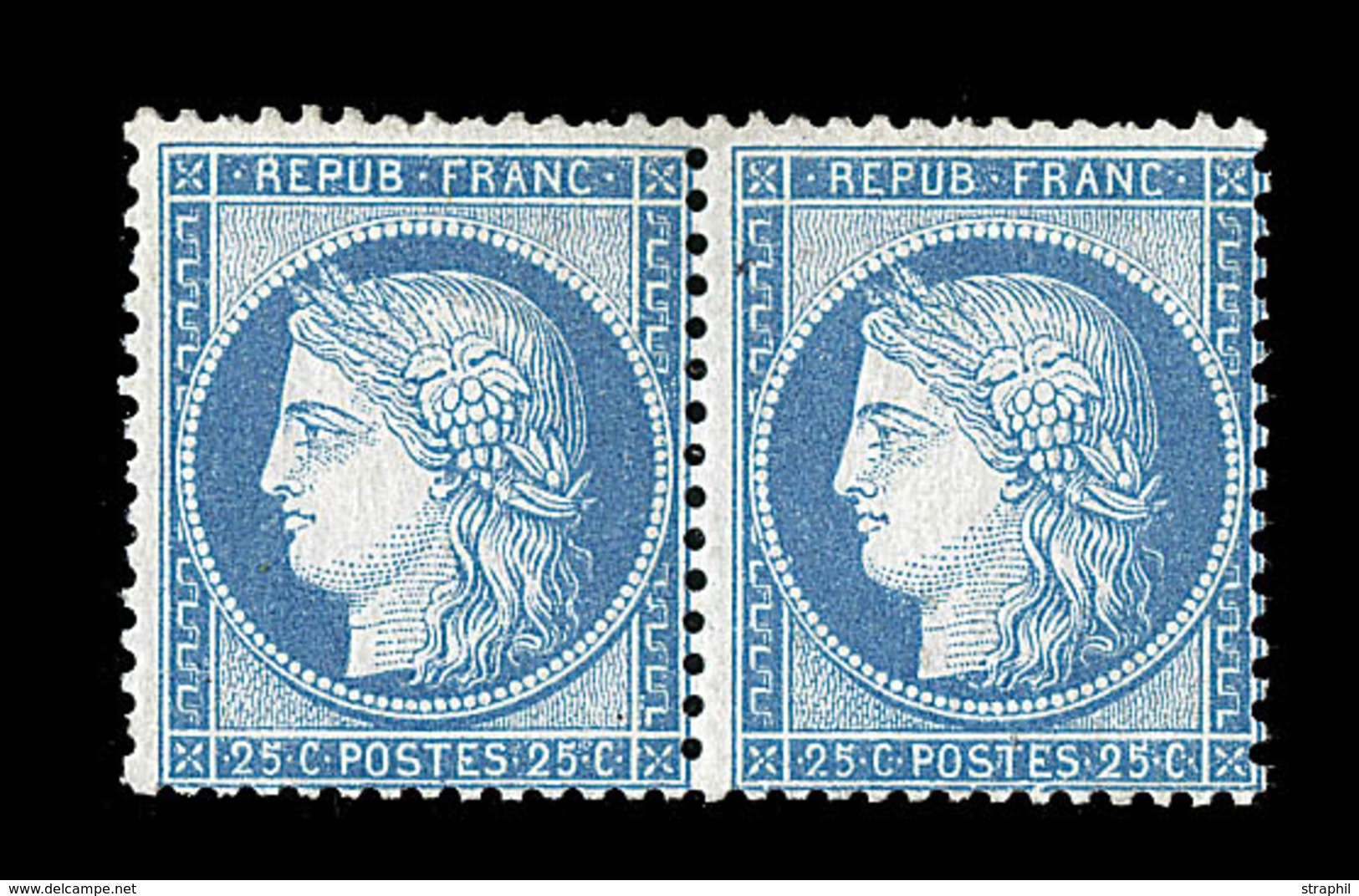 ** CERES III ème REPUBLIQUE - ** - N°60C - Paire - TB - 1871-1875 Ceres