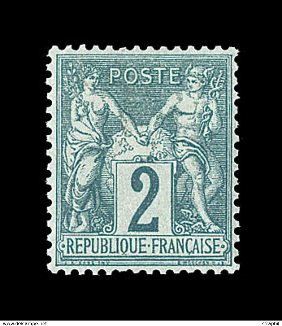 * TYPE SAGE - * - N°62 - 2c Vert - TB Centrage - Charn. Propre - TB - 1876-1878 Sage (Type I)