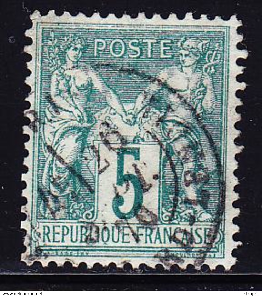 O TYPE SAGE - O - N°64 - 5c Vert - TB - 1876-1878 Sage (Type I)