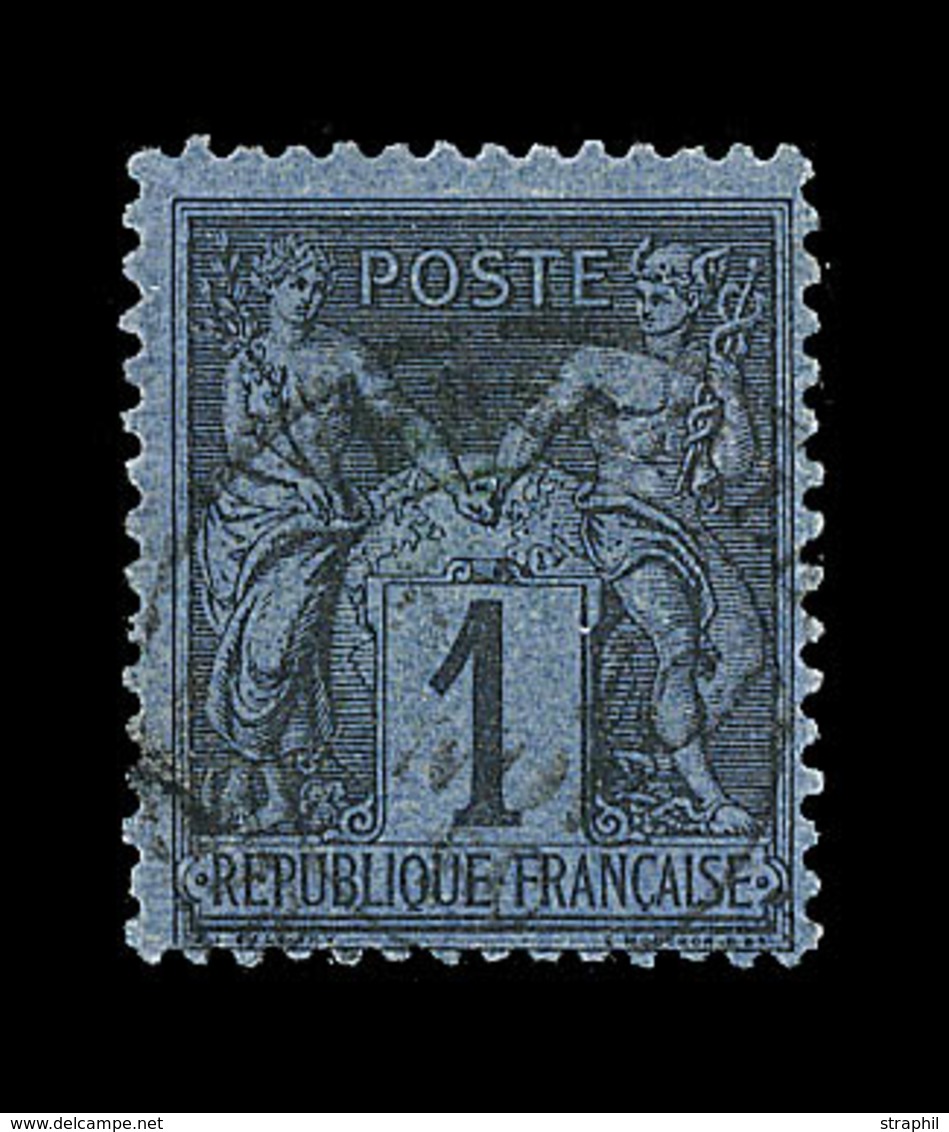 O TYPE SAGE - O - N°84 - 1c Bleu De Prusse - Signé Thiaude - TB - 1876-1878 Sage (Type I)