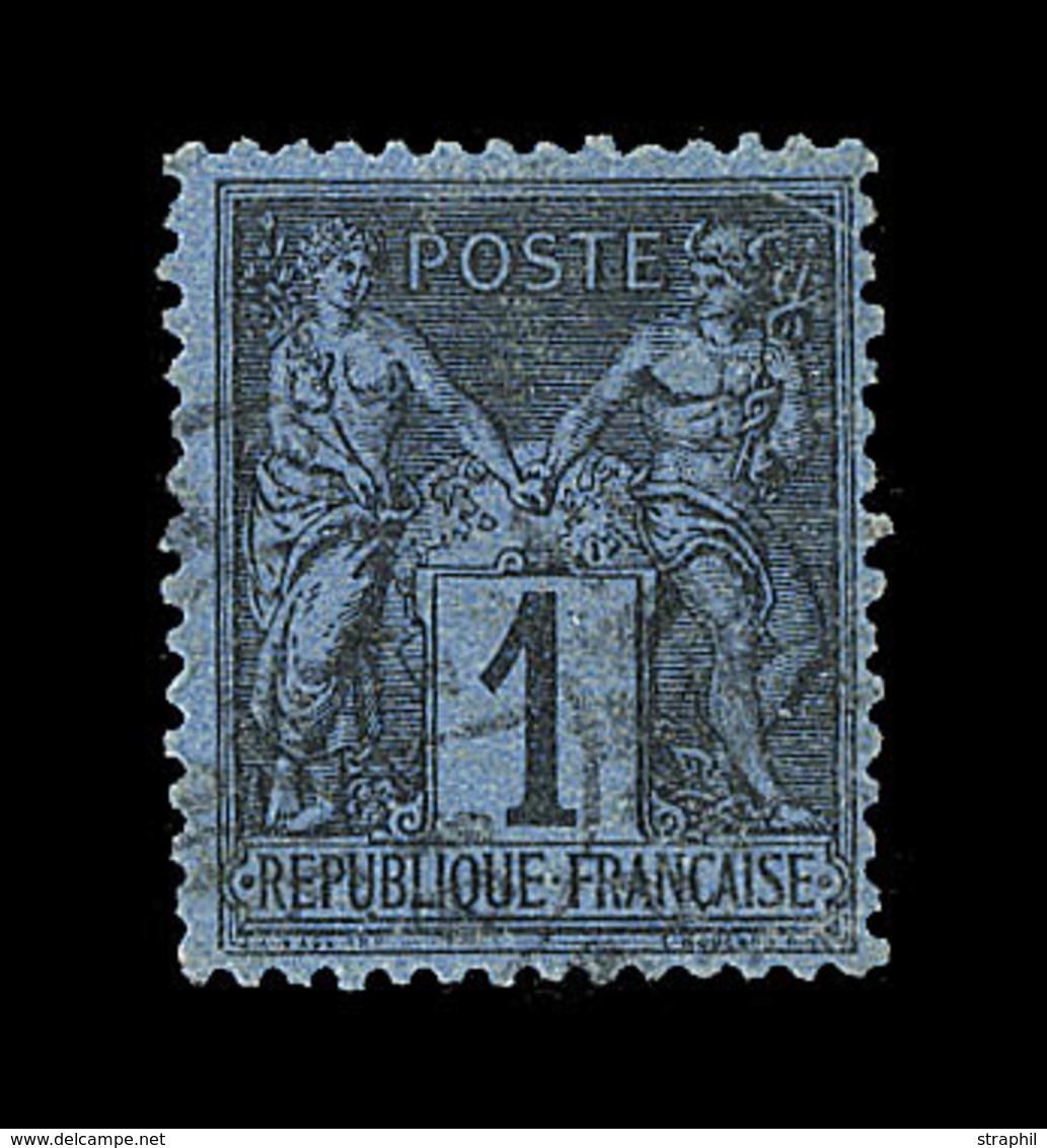 O TYPE SAGE - O - N°84 - 1c Bleu De Prusse - Obl.  - Bon Centrage - Signé Scheller - Sinon TB - 1876-1878 Sage (Type I)