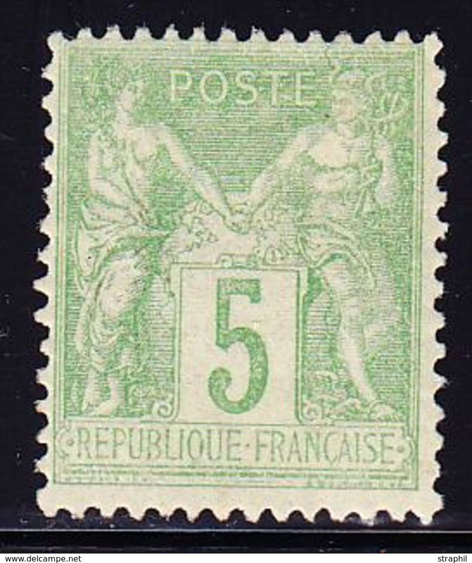 * TYPE SAGE - * - N°106 - 5c Vert Jaune - TB - 1876-1878 Sage (Type I)