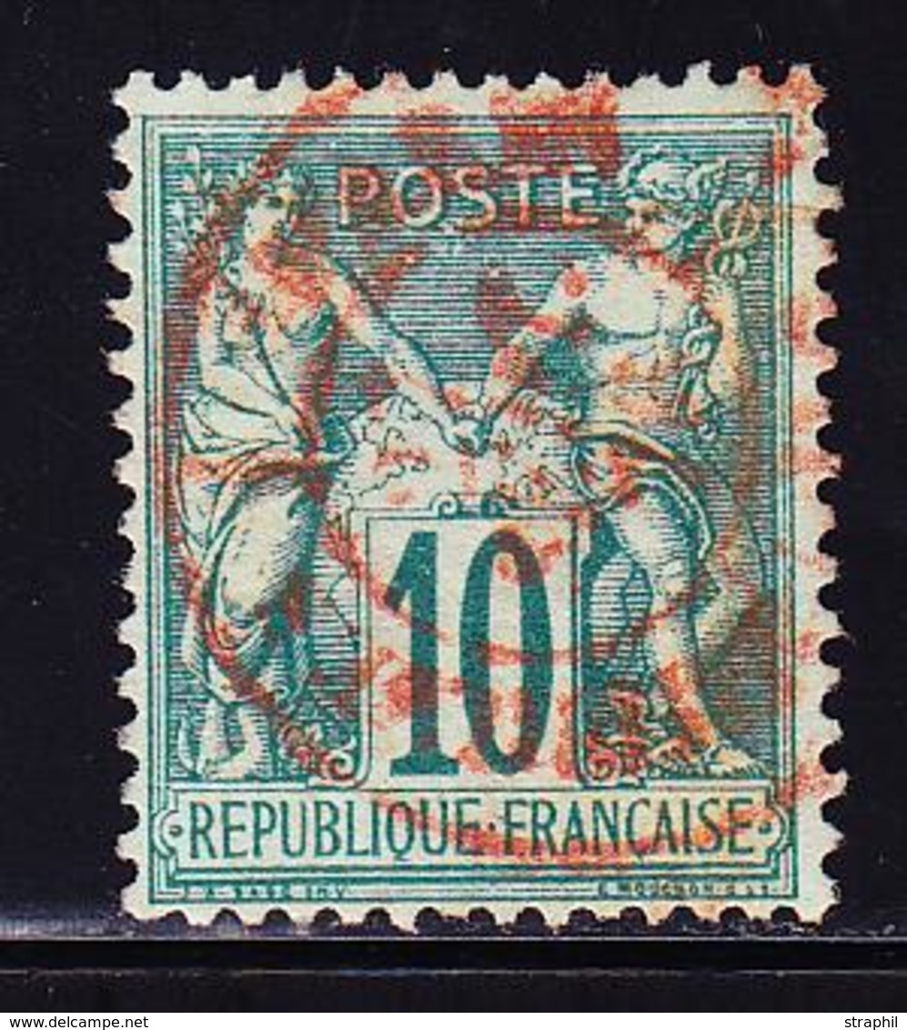 O OBLITERATIONS ROUGES - O - N°65 - 10c Vert - TB - Other & Unclassified