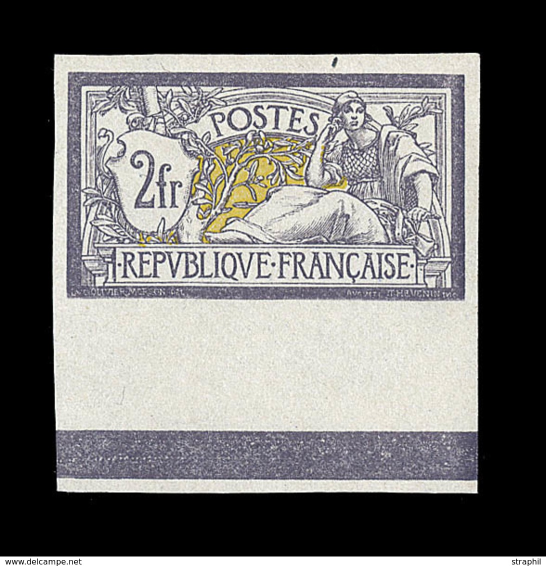 (*) TYPE MERSON - (*) - N°122a - 2F Violet Et Jaune - N. Dentelé - Bdf - TB - 1900-27 Merson