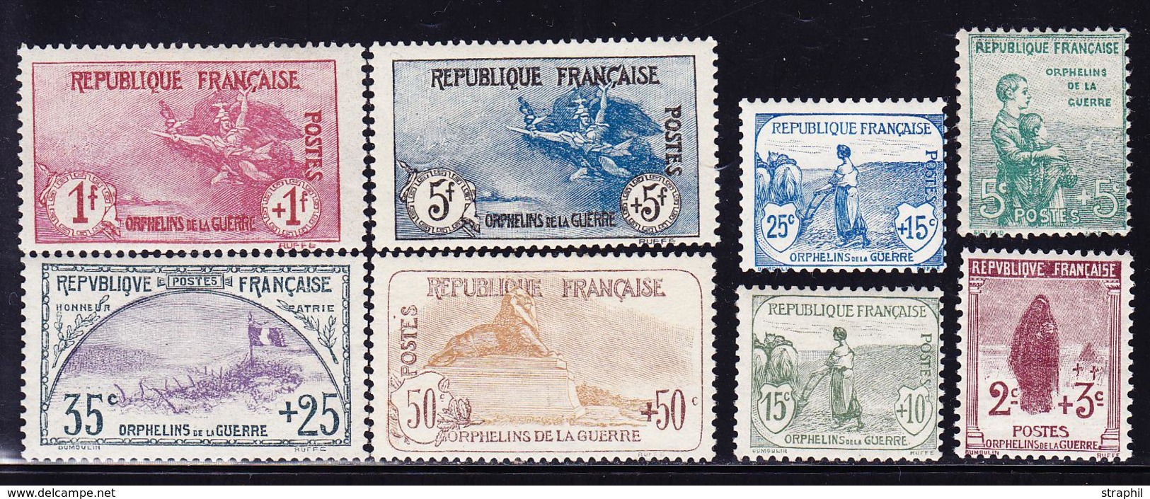 ** PERIODE SEMI-MODERNE - ** - N°148/55 - Série 1er Orphelins - Avec Certificat - TB - Unused Stamps