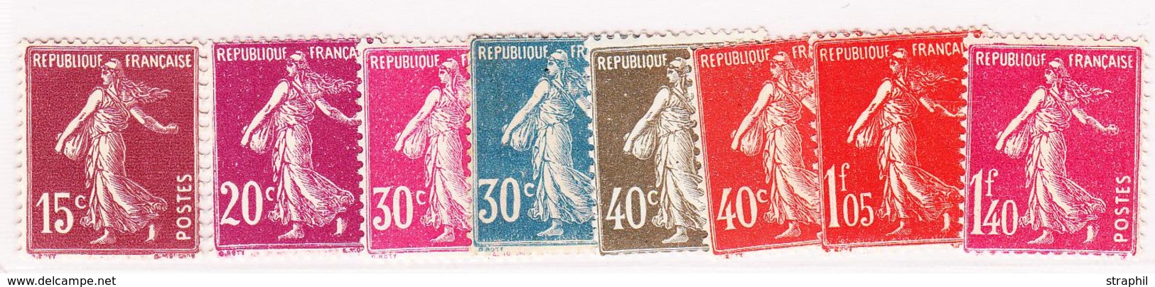 ** PERIODE SEMI-MODERNE - ** - N°189/96 - 8 Valeurs - TB - Unused Stamps