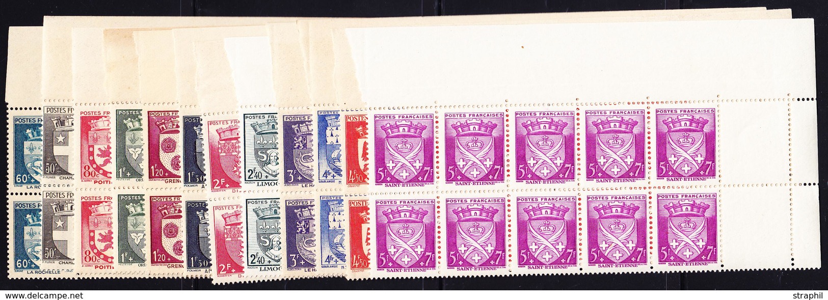 ** PERIODE 1941 à Nos Jours - ** - N°553/64 - En Bloc De 10 - TB - Unused Stamps