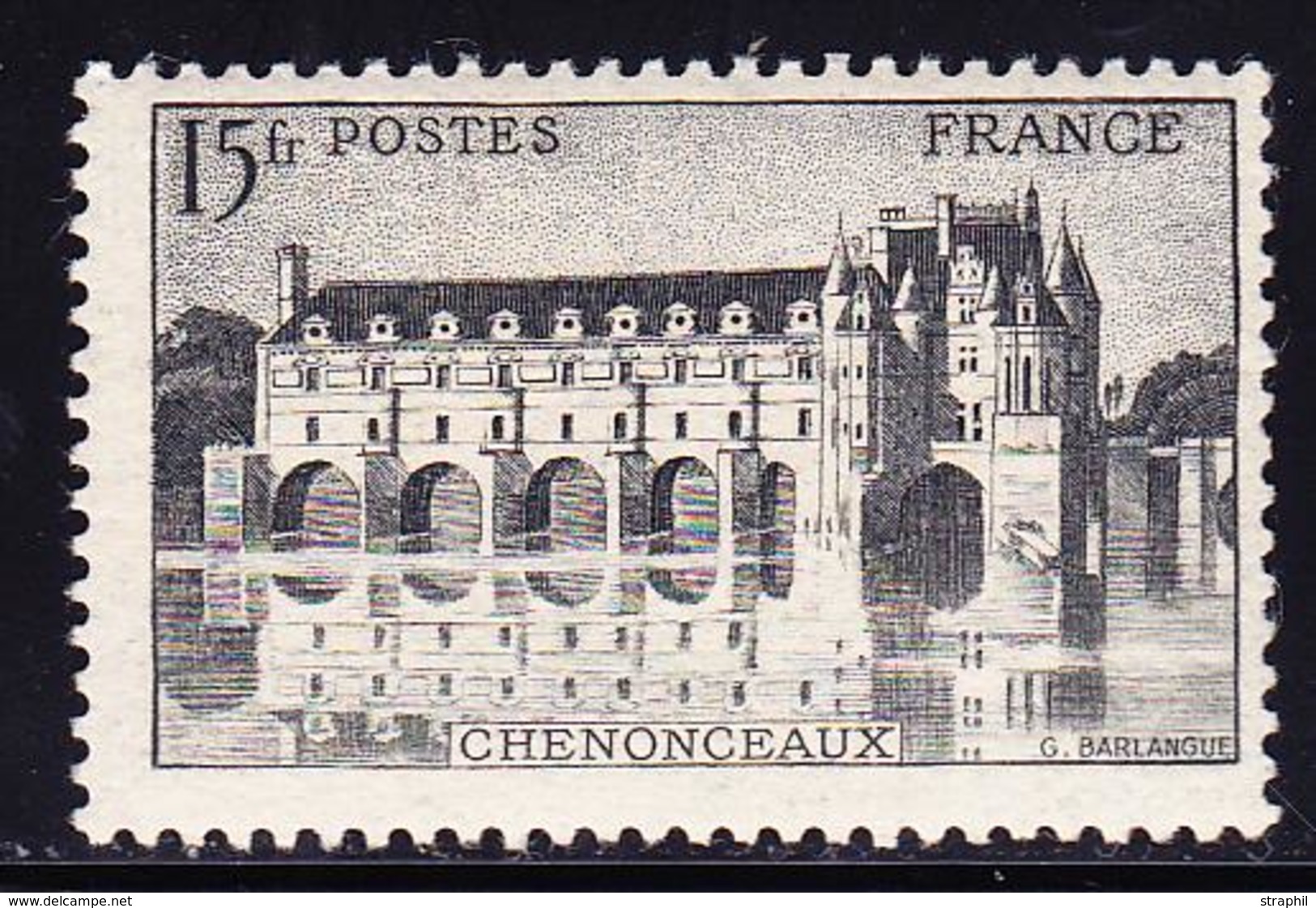 ** PERIODE 1941 à Nos Jours - ** - N°610c - Gris Noir - Signé Brun - TB - Neufs