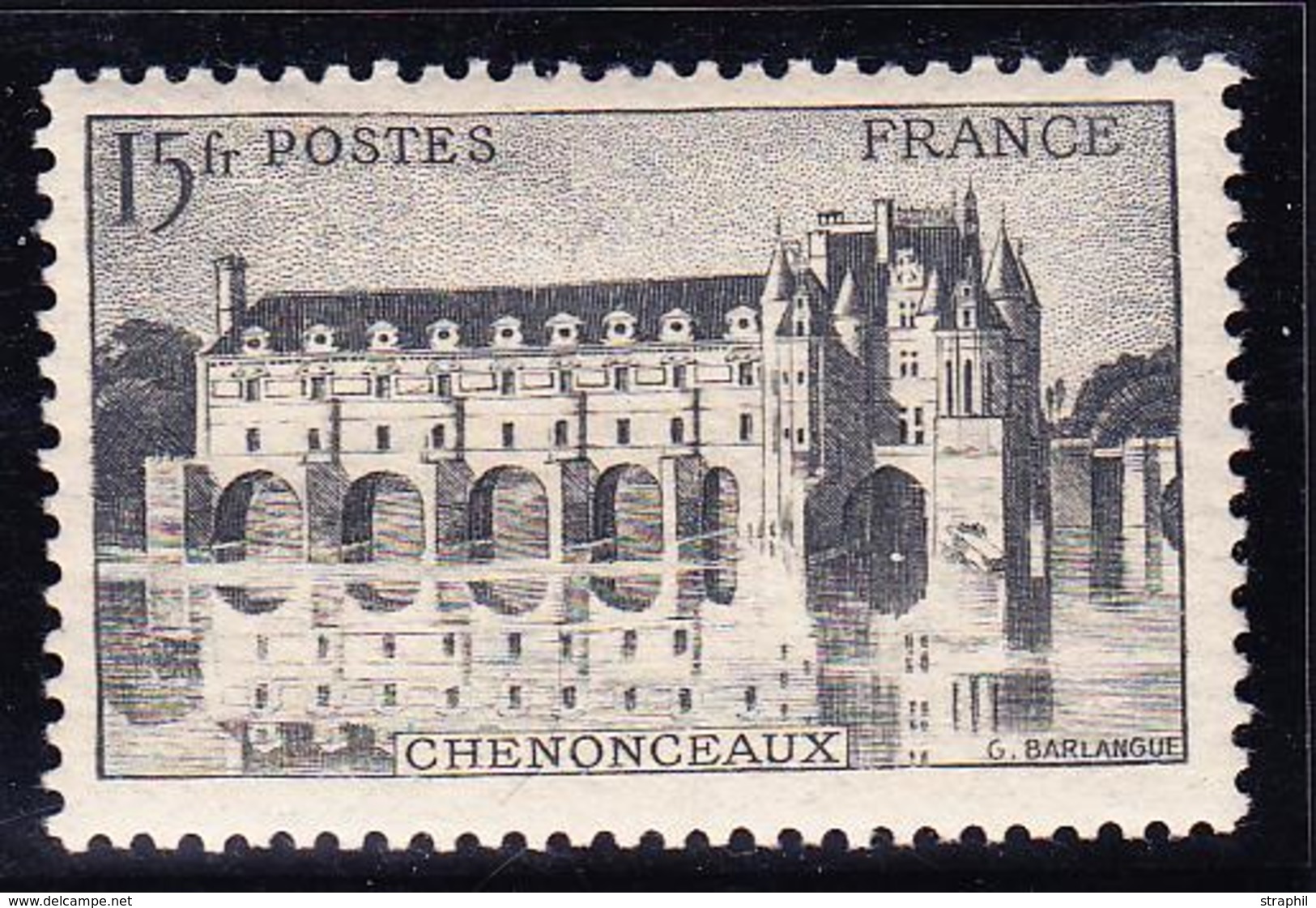 ** PERIODE 1941 à Nos Jours - ** - N°610c - Gris Noir - Signé Brun - TB - Neufs