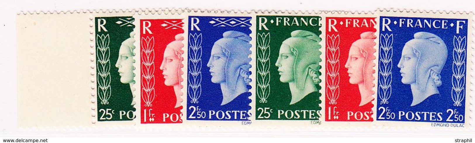 ** PERIODE 1941 à Nos Jours - ** - N°701A/F - TB - Unused Stamps