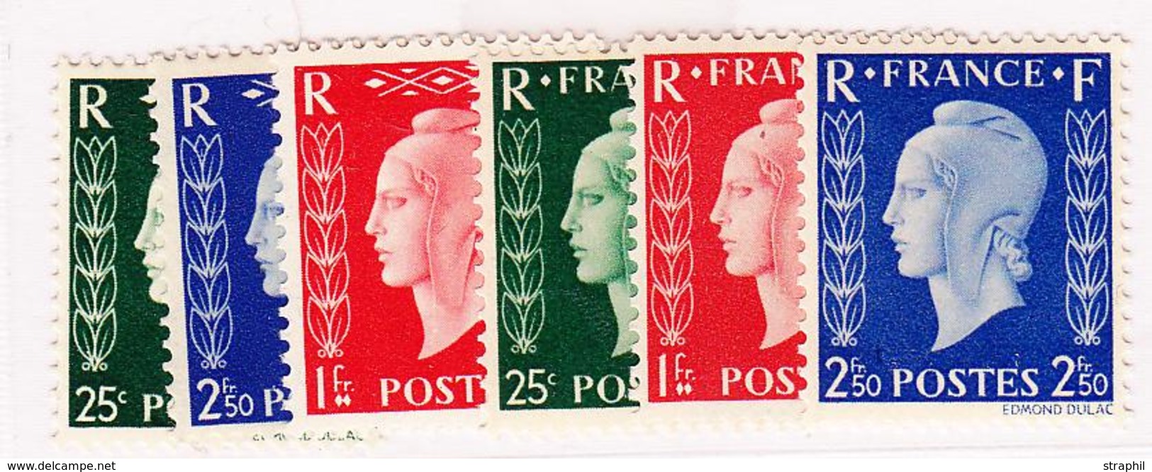 ** PERIODE 1941 à Nos Jours - ** - N°701A/F - TB - Unused Stamps