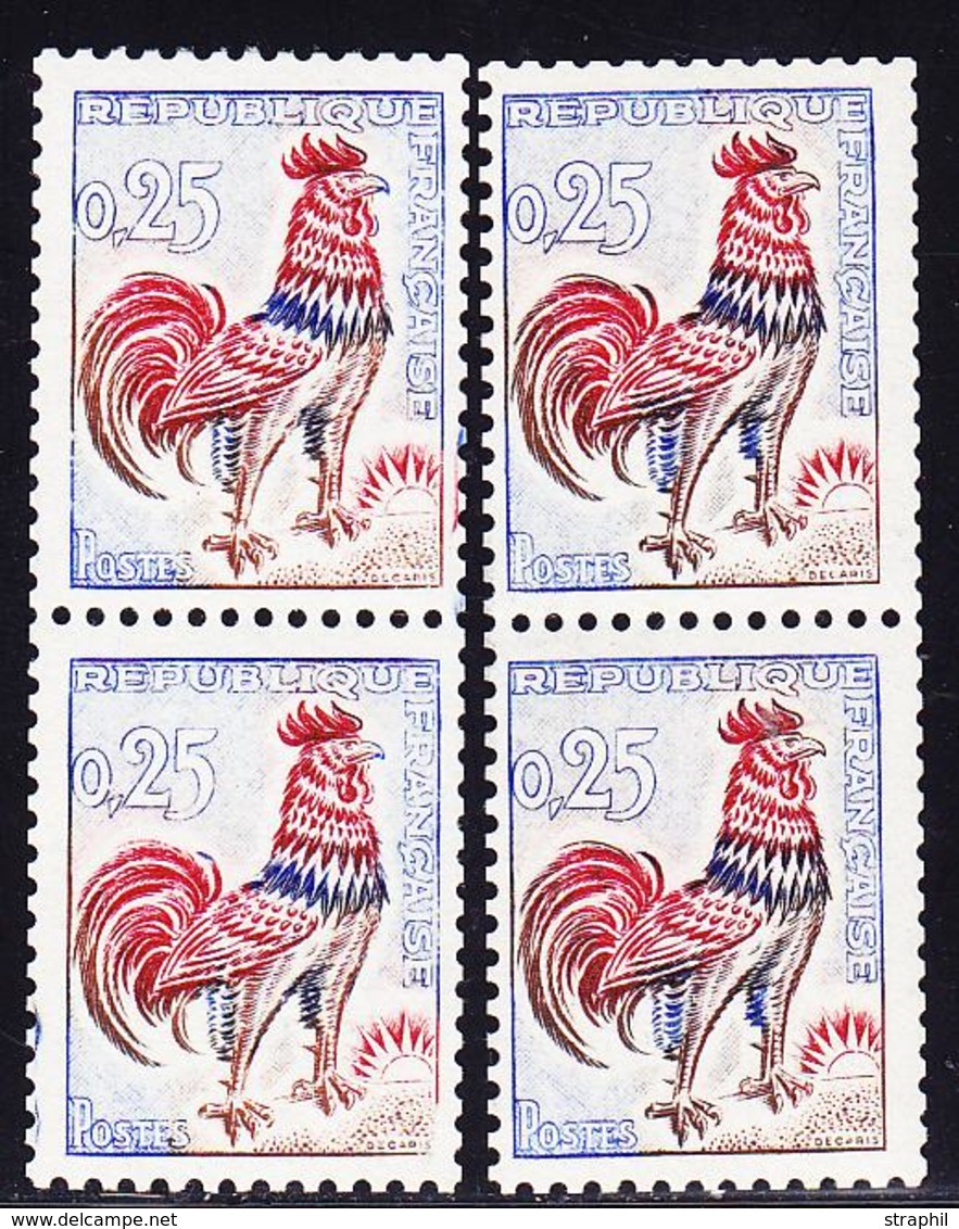 ** PERIODE 1941 à Nos Jours - ** - N°1331b, 1331 Paire Tenant à Normal - TB - Unused Stamps