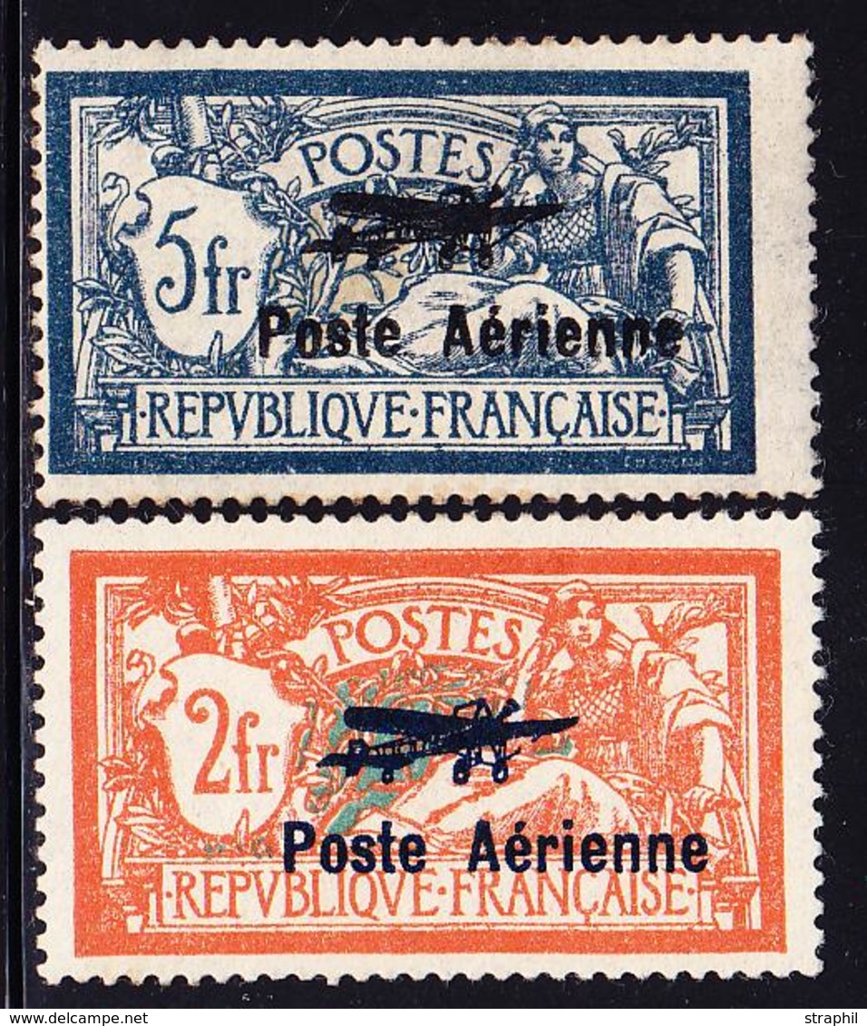 * POSTE AERIENNE - * - N°1/2 - B/TB - 1927-1959 Neufs