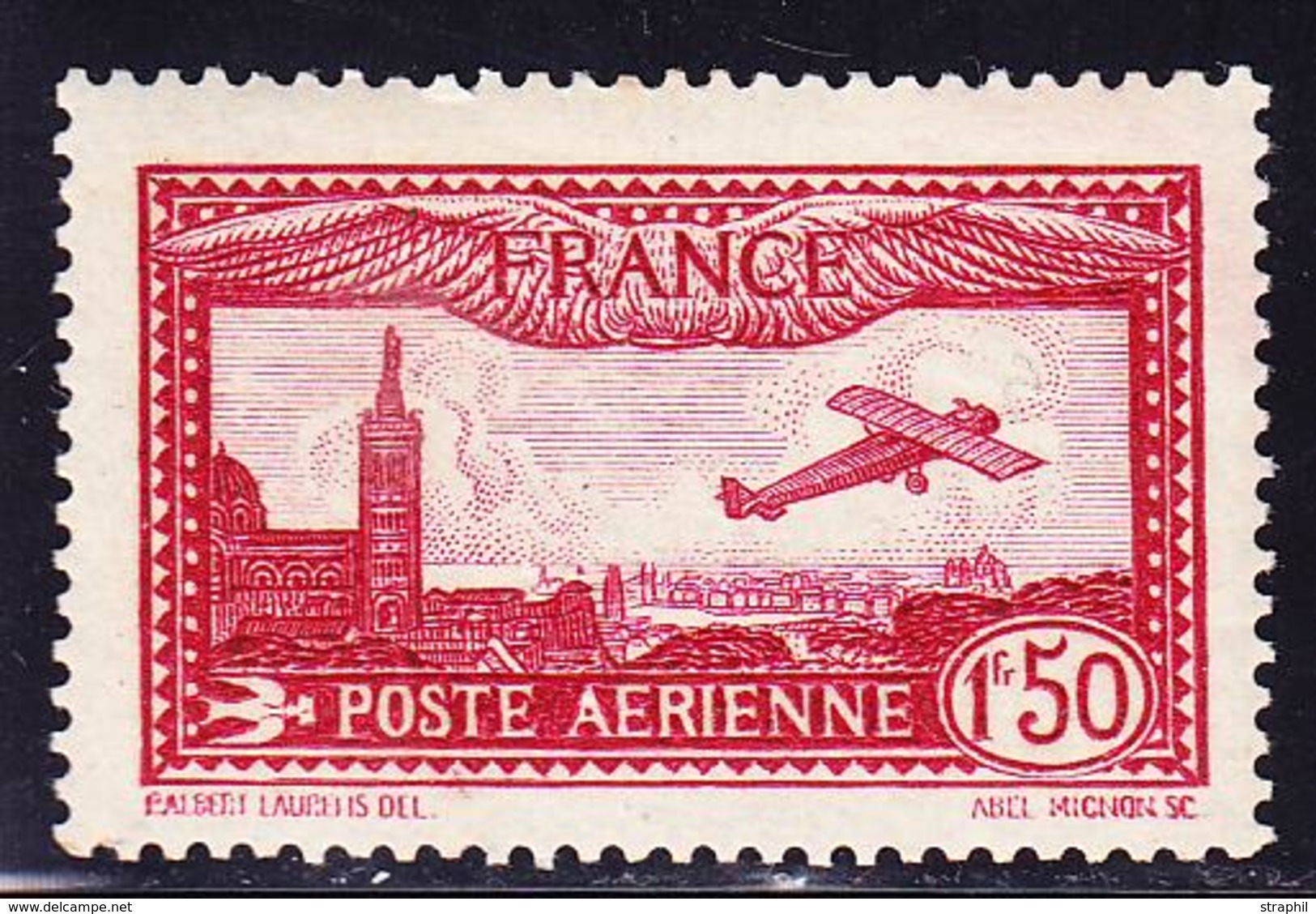 ** POSTE AERIENNE - ** - N°5 - 1F50 Carmin - TB - 1927-1959 Neufs