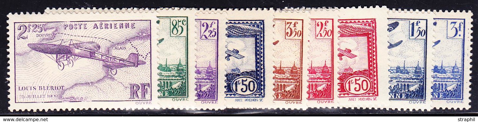 * POSTE AERIENNE - * - N°5/13 - Traces Infimes - TTB - 1927-1959 Mint/hinged