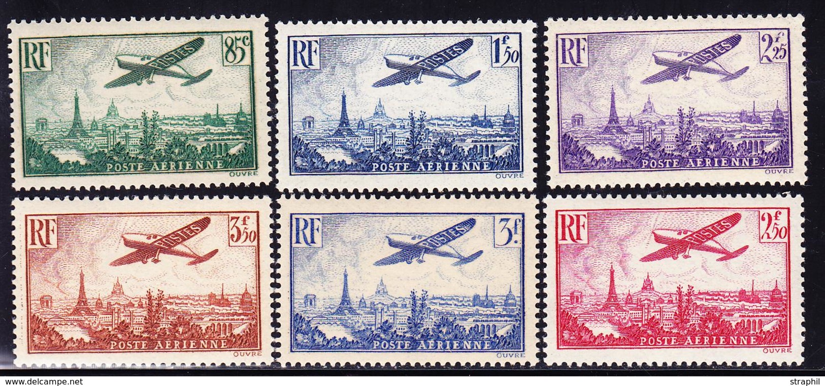 ** POSTE AERIENNE - ** - N°8/13 - TB - 1927-1959 Mint/hinged