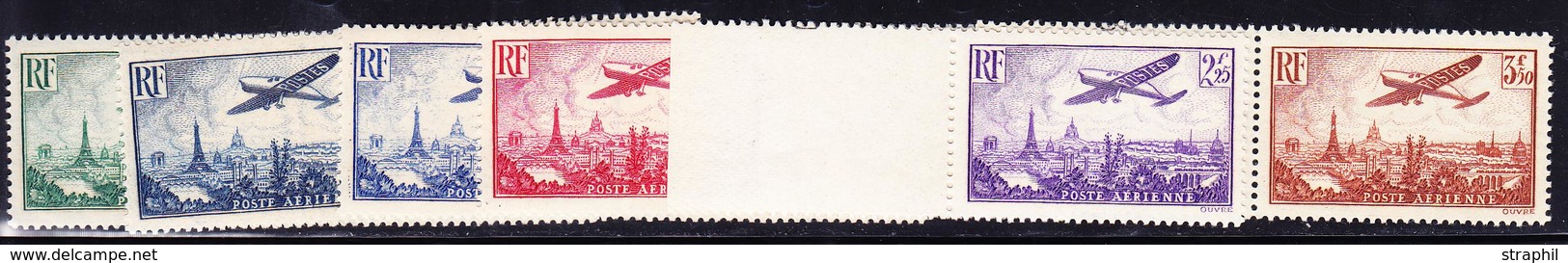 ** POSTE AERIENNE - ** - N°8/13 - Bdf - TTB - 1927-1959 Neufs