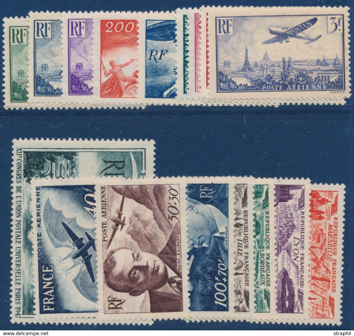 * POSTE AERIENNE - * - N°8/13, 16/27 - Qques ** - TB - 1927-1959 Mint/hinged