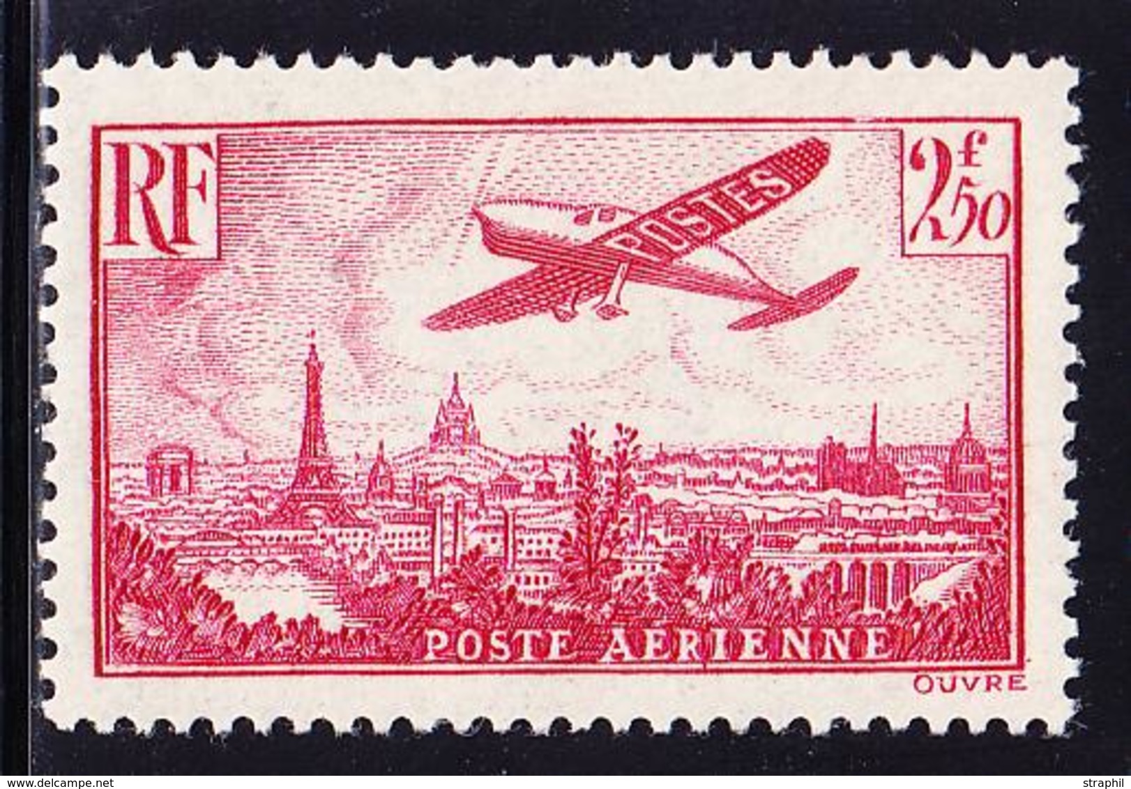 * POSTE AERIENNE - * - N°11 - 2F50 Rose - Charn. Lég. - TB - 1927-1959 Mint/hinged