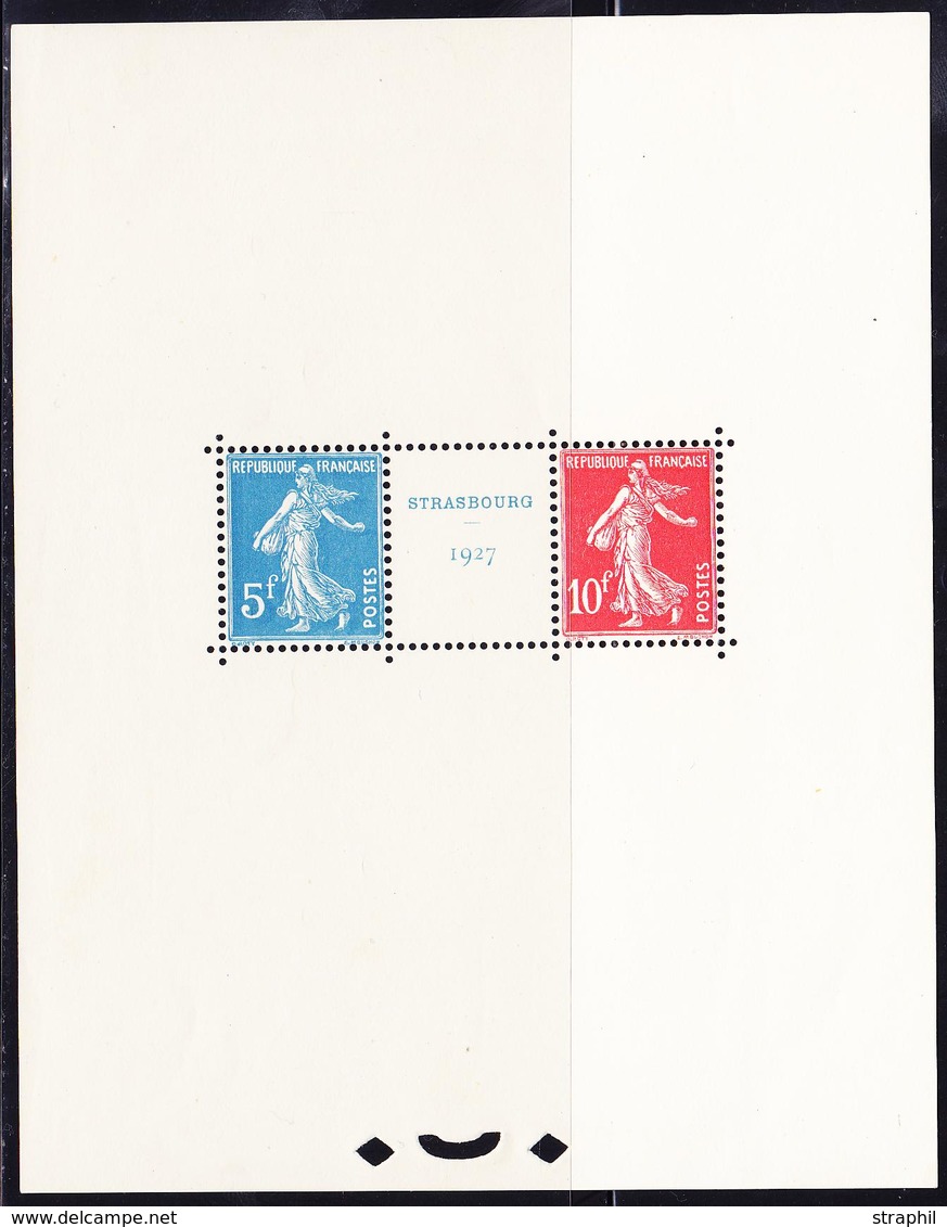 ** BLOCS - FEUILLETS - ** - N°2 - STRASBOURG 1927 - TB/SUP - Neufs