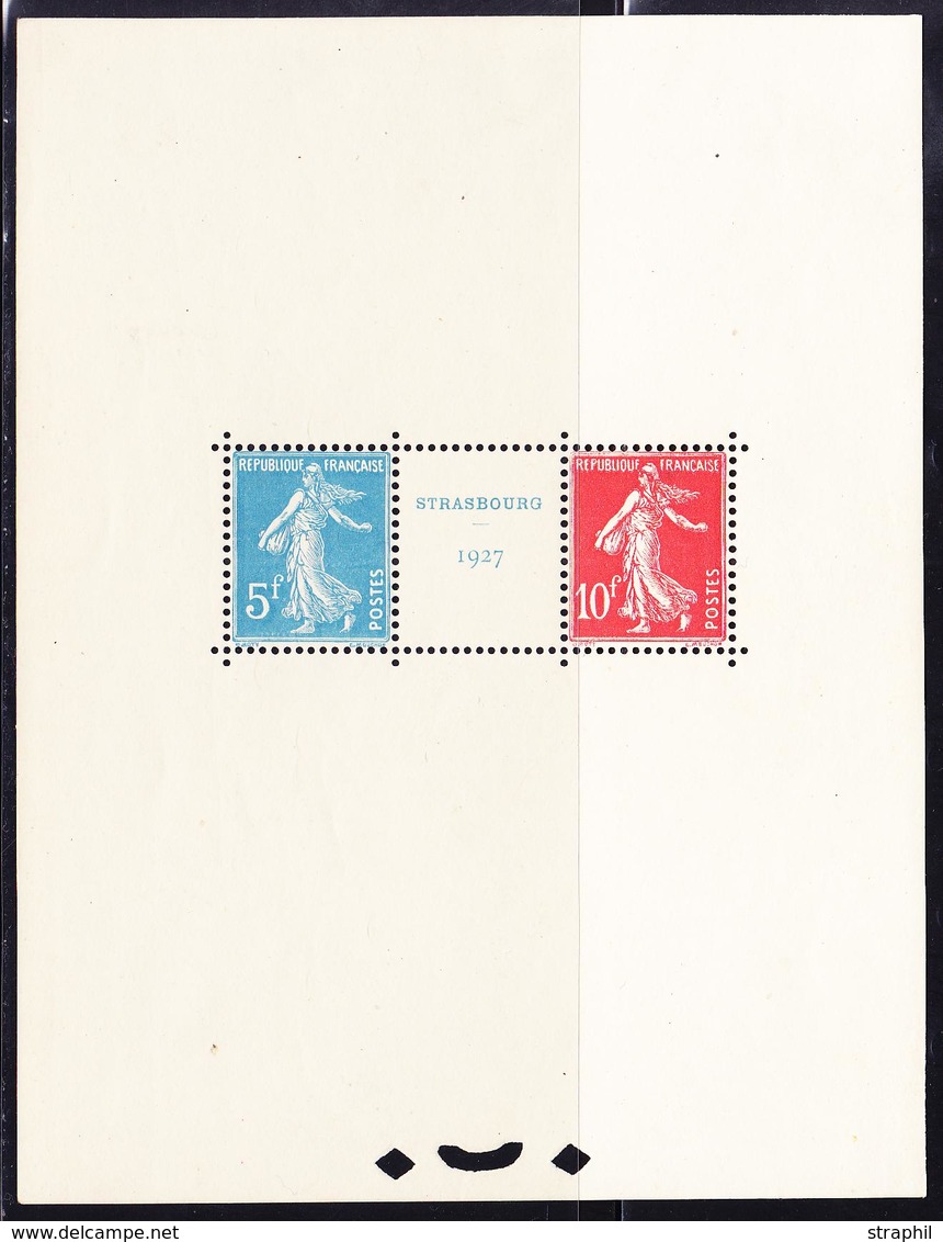 ** BLOCS - FEUILLETS - ** - N°2 - STRASBOURG 1927 - TB - Neufs