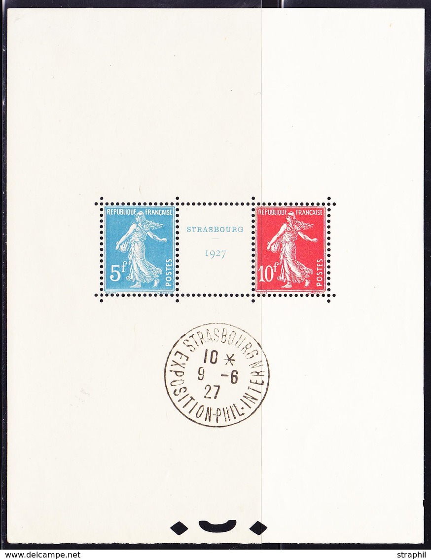 ** BLOCS - FEUILLETS - ** - N°2 - STRASBOURG 1927 - Obl. Témoin 9/6/27 - TB - Neufs