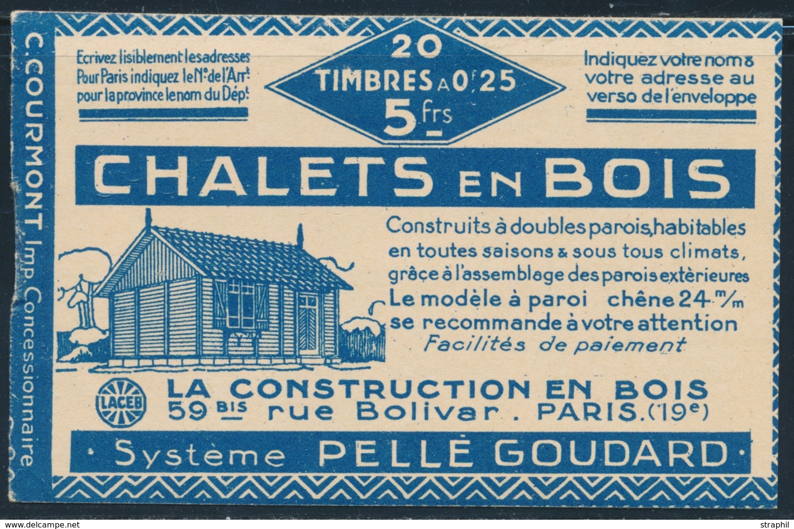 ** CARNETS ANCIENS - ** - N°140 C15 - Secours, Grey Pouon, Secours, Amourette - S80 - Couv. Illustration Chalets En Bois - Autres & Non Classés