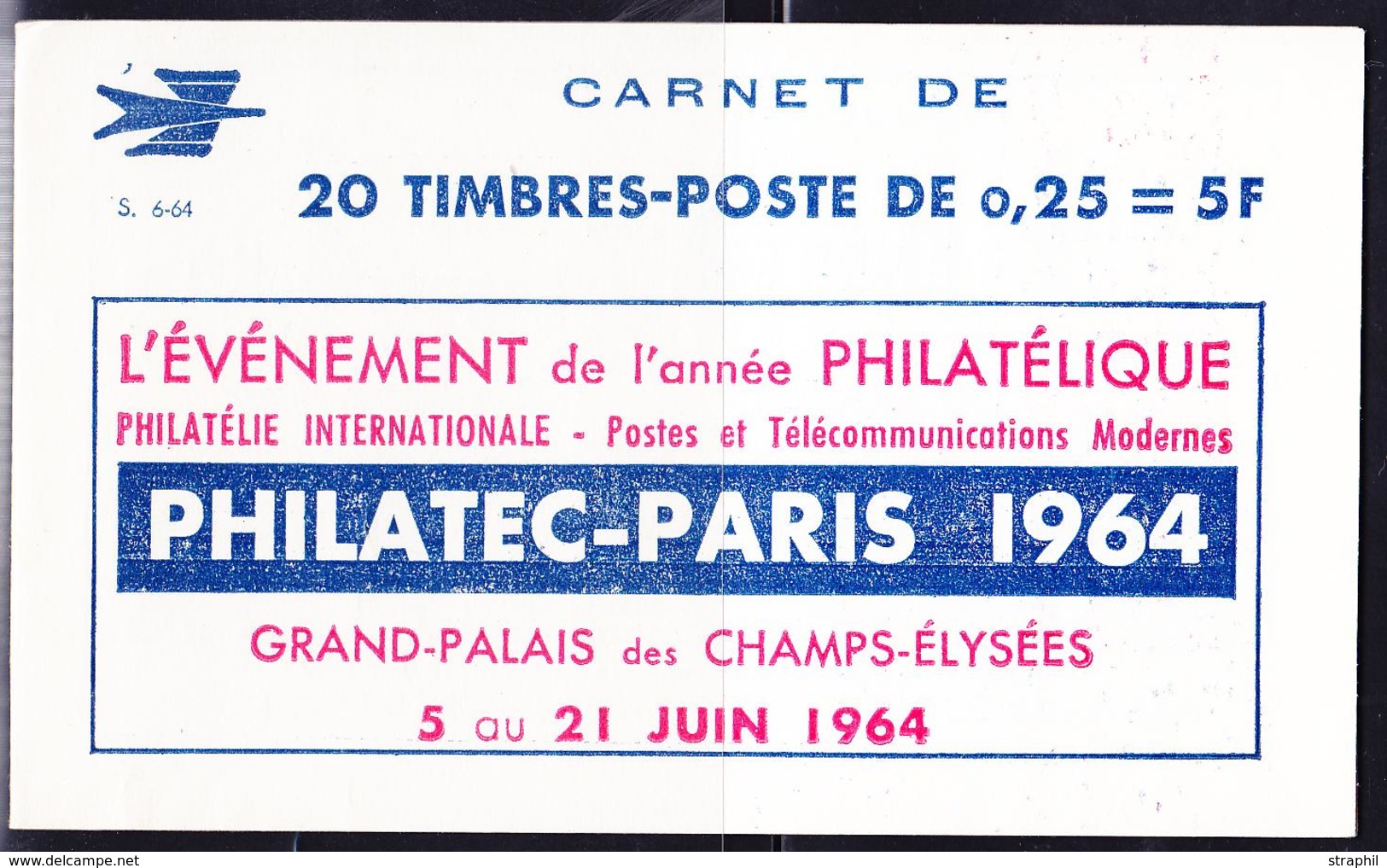 ** CARNETS ANCIENS - ** - N°1263 C4 - Philatecx4 - Série S.6.64 -  C2verture Philatec - TB - Autres & Non Classés