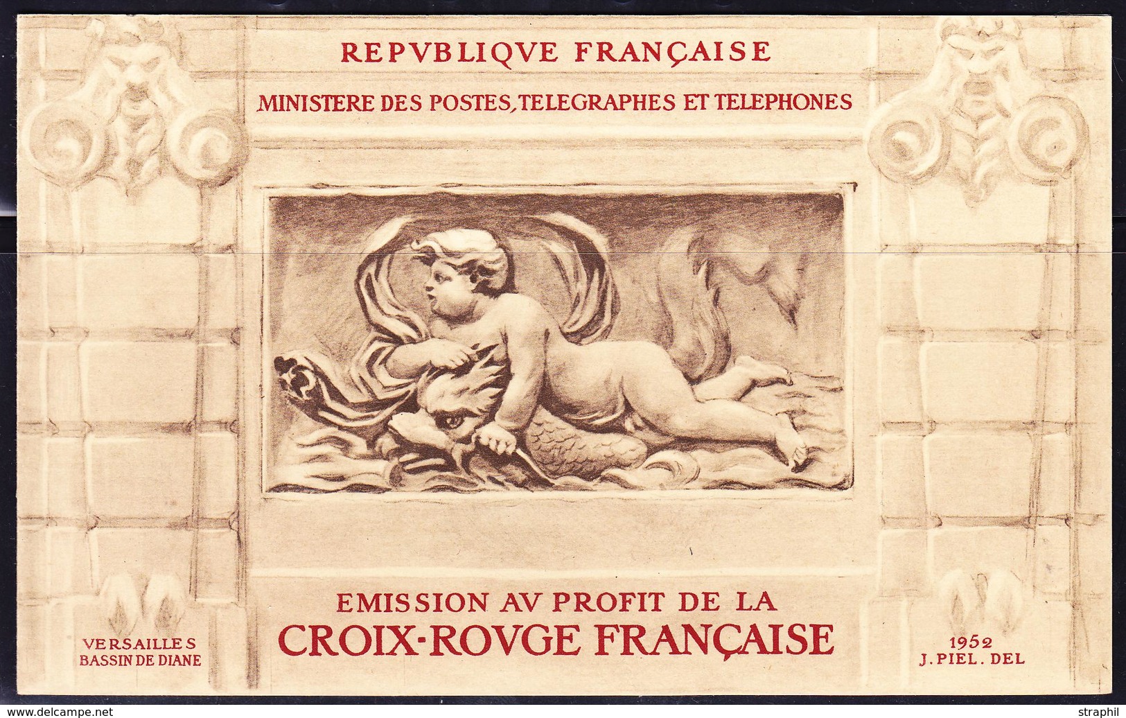 ** CARNETS CROIX-ROUGE - ** - N°2001 - Année 1952 - Qques Impressions De Couleur S/gomme - B - Croix Rouge