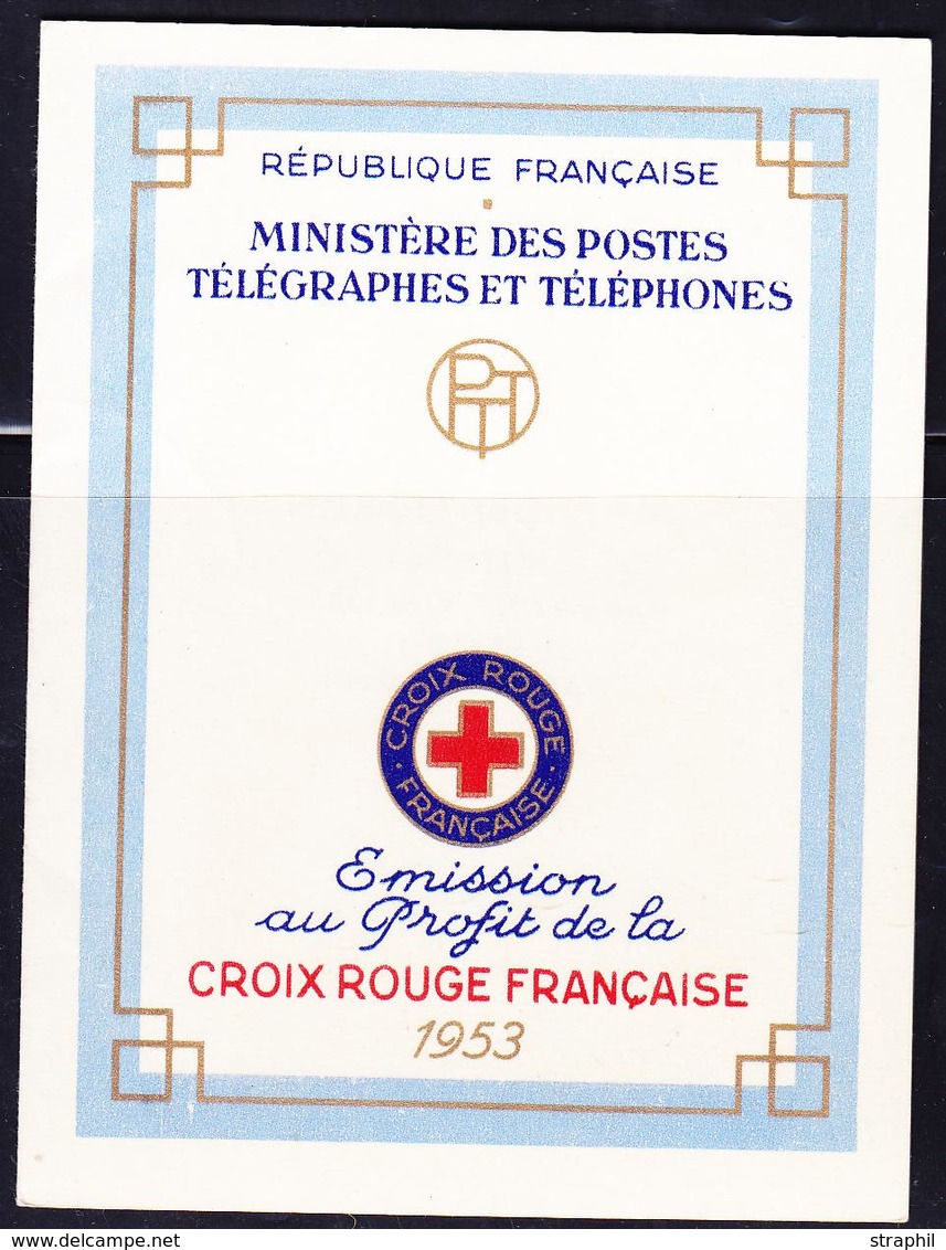 O CARNETS CROIX-ROUGE - O - N°2002 - + Rouge - 1953 - PJ Le Havre - TB - Red Cross