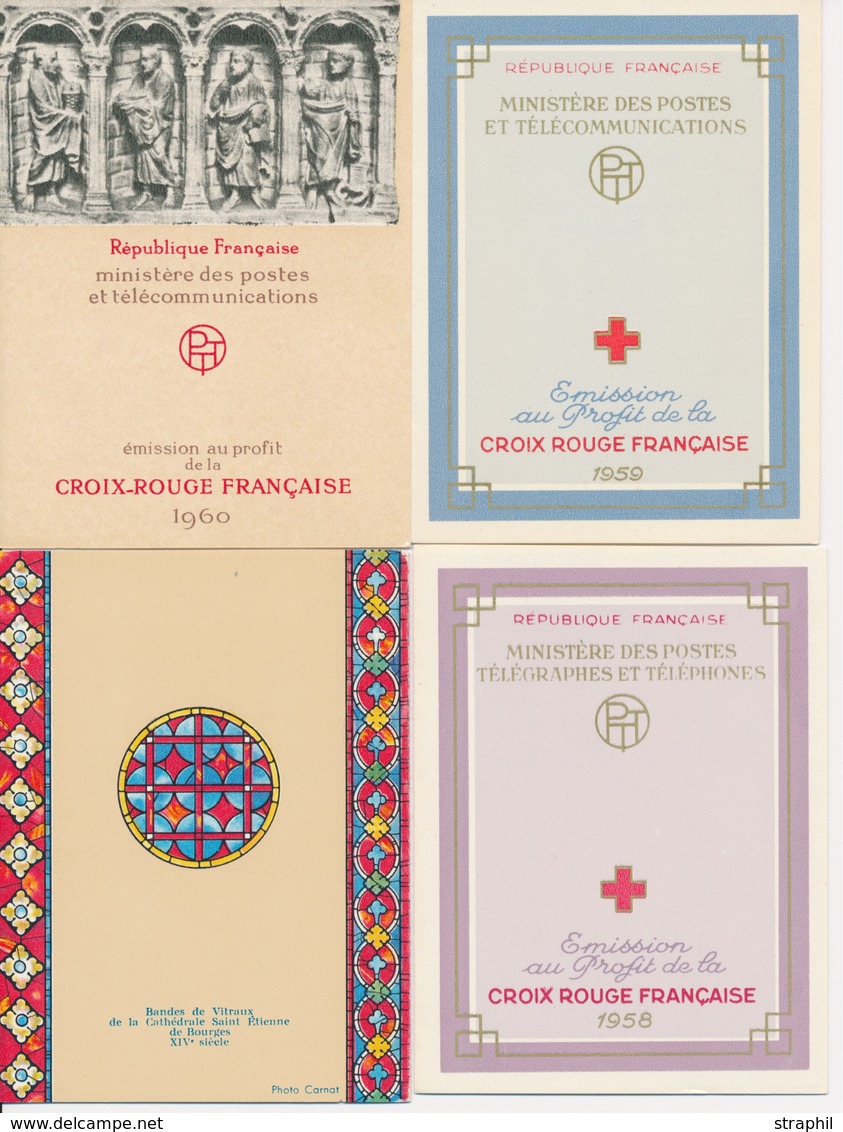 ** CARNETS CROIX-ROUGE - ** - N°2007/10 - Années 1958/61 - TB - Red Cross