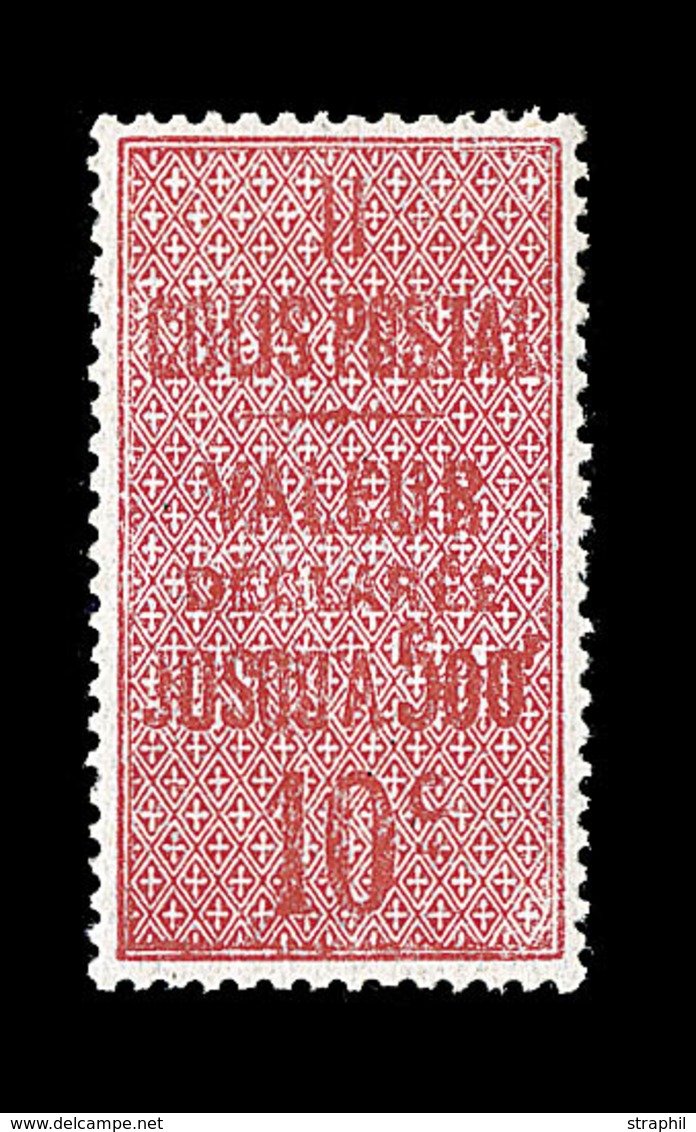 ** COLIS POSTAUX - ** - N°2 - 10c Rouge - (II) Dent 13 ½  - Pièce De Luxe - Signé Brun - TB - Mint/Hinged