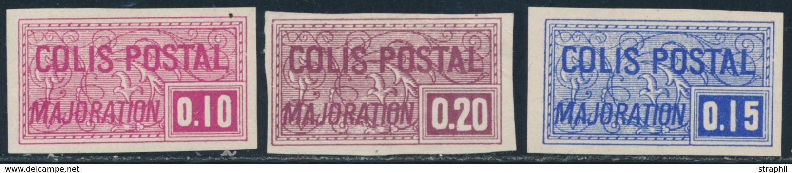 * COLIS POSTAUX - * - N°156a/58a - 3 Val - ND - TB - Neufs