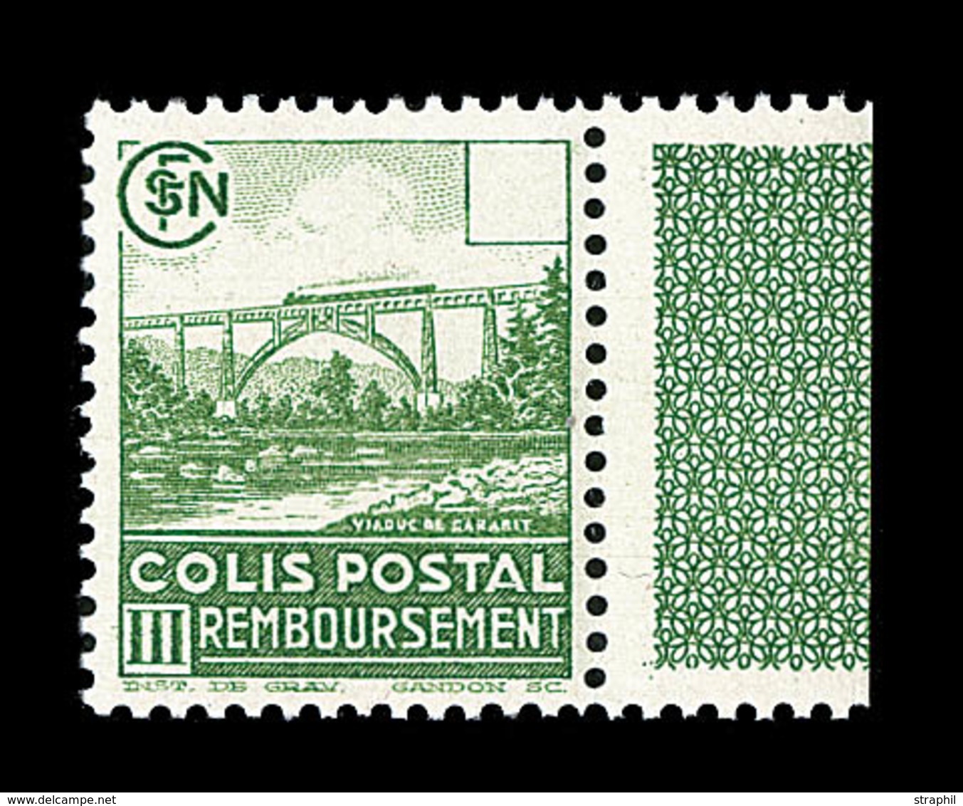 ** COLIS POSTAUX - ** - N°180b - Valeur Omise - BdF - TB - Mint/Hinged