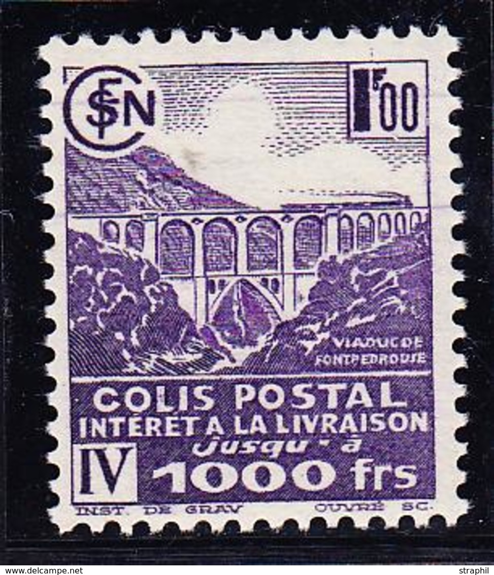 ** COLIS POSTAUX - ** - MAU N°183A - 1F00 Violet - Non Emis - TB - Neufs