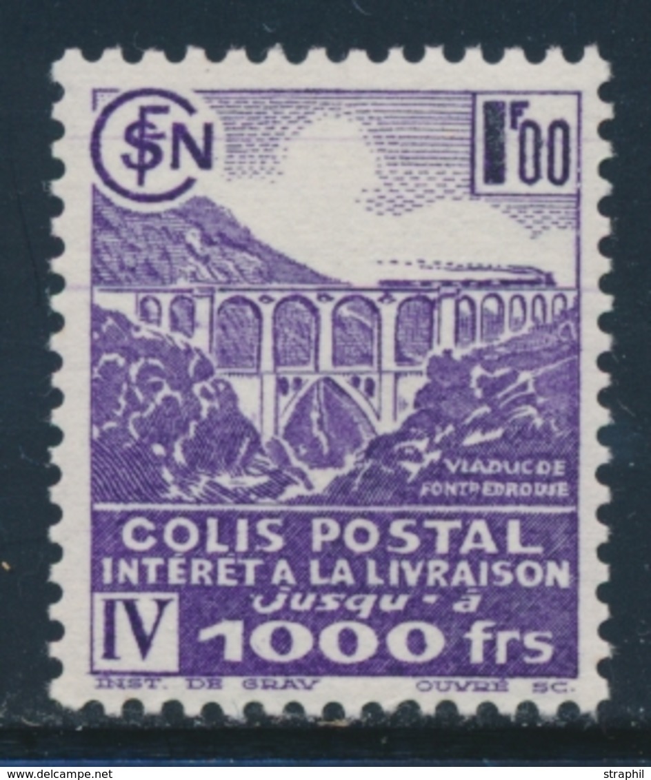 ** COLIS POSTAUX - ** - N°187A - 1F00 Violet - Gros 1 - TB - Mint/Hinged