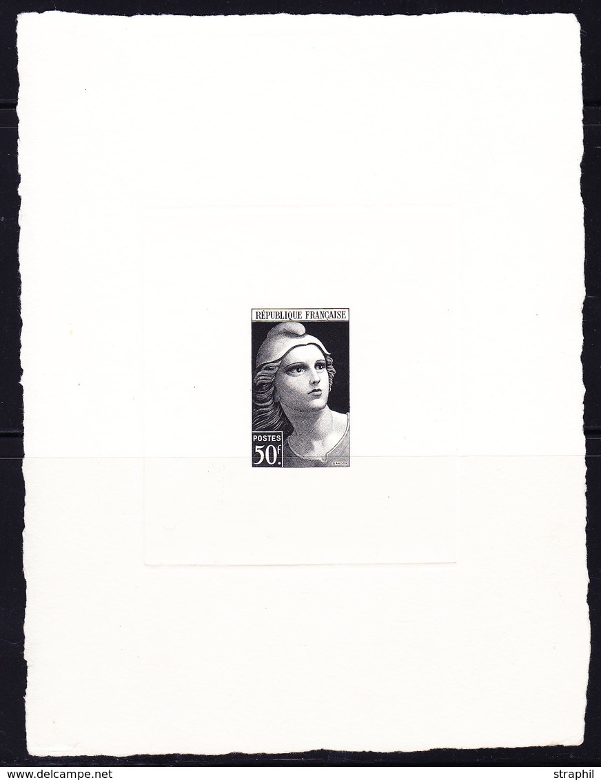 (*) EPREUVE ARTISTE - (*) - N°732 - 50F Gandon - EA En Noir - TB - Artist Proofs